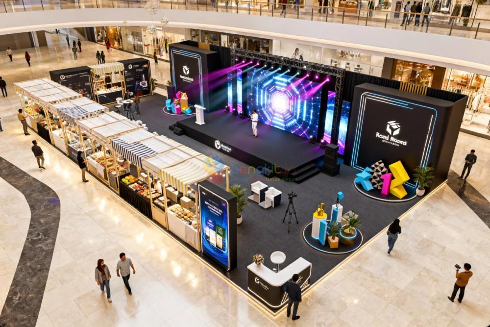 vendor dekorasi booth Mekarbaru