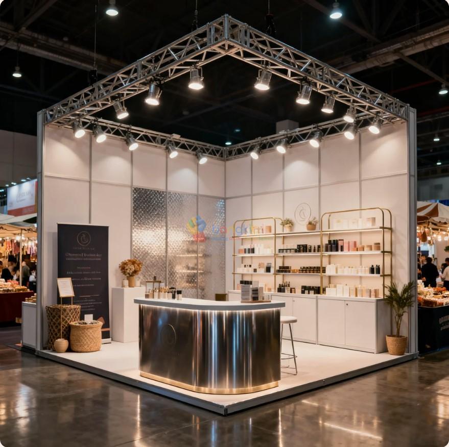 produksi dekorasi pameran di Pasar Minggu