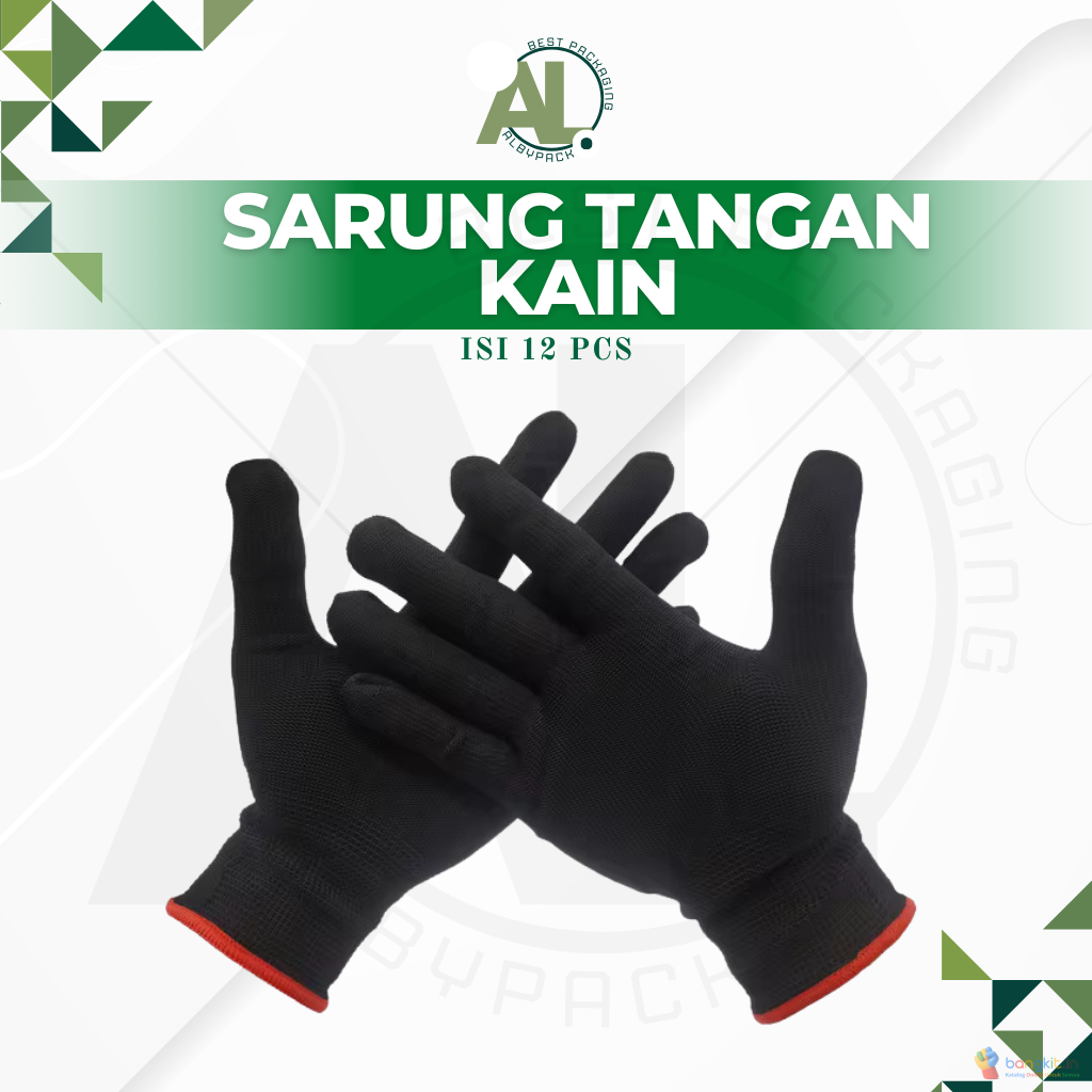 Sarung Tangan Kain Bekas Bersih isi 12 PCS