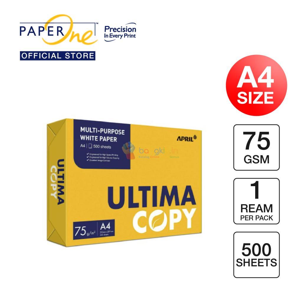 Ultima A4 75gr Copier 1 Rim (500 lembar) Kertas HVS