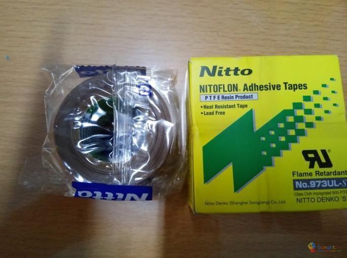 Teflon tape isolasi tahan panas Nitto Denko 1.5 inch