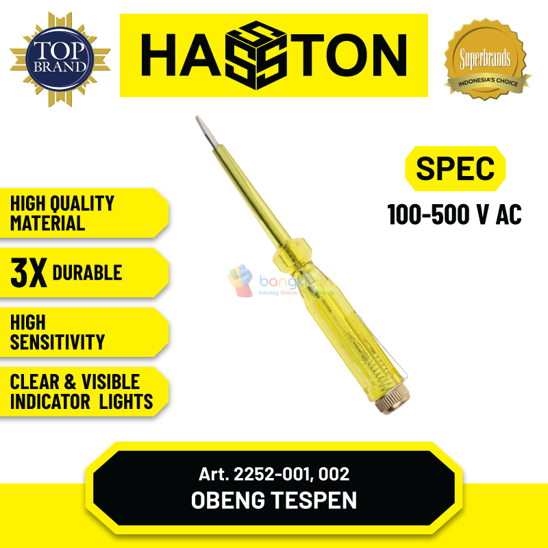 Hasston Obeng Tespen Listrik / Voltage Tester (2252)