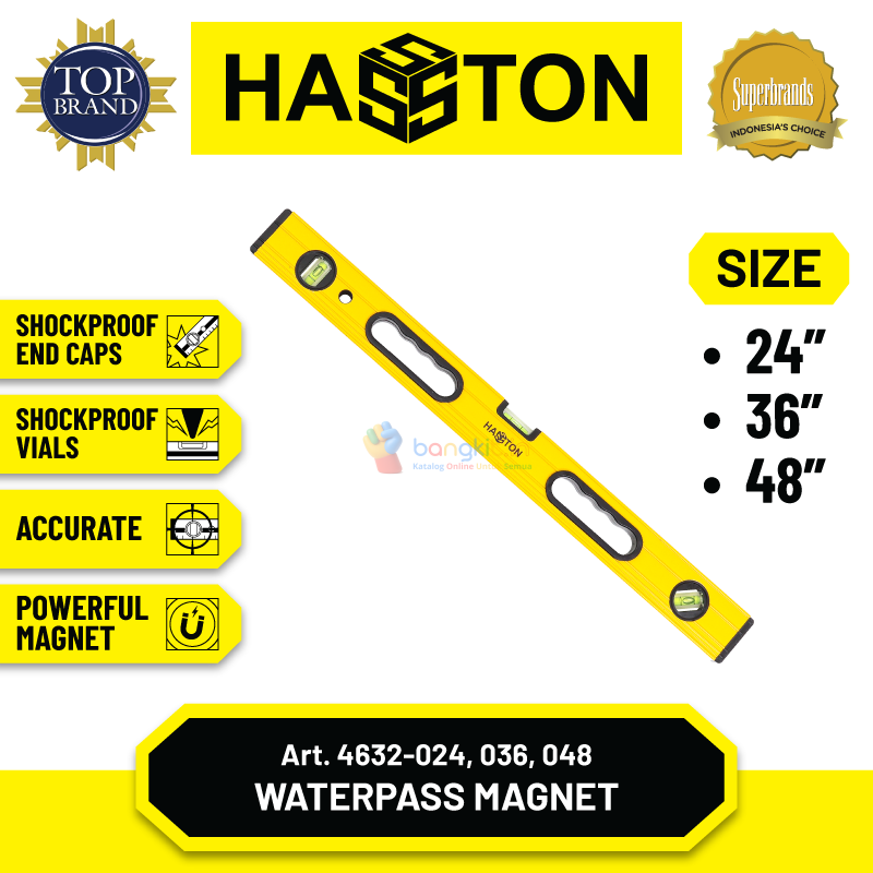 Hasston Waterpass Aluminium with Handle (4632)