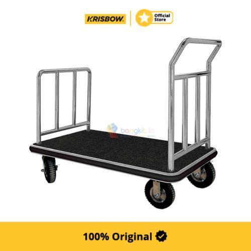 Krisbow 105x61x90 Cm Troli Koper - Silver