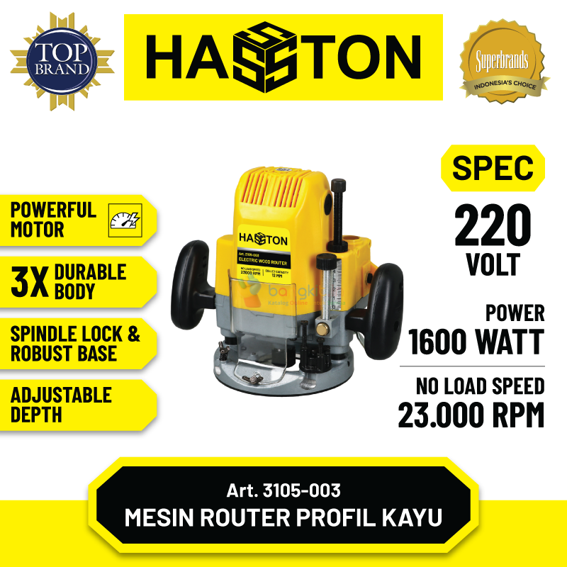 Hasston Mesin Router Kayu / Mesin Profit Kayu (3105-003)