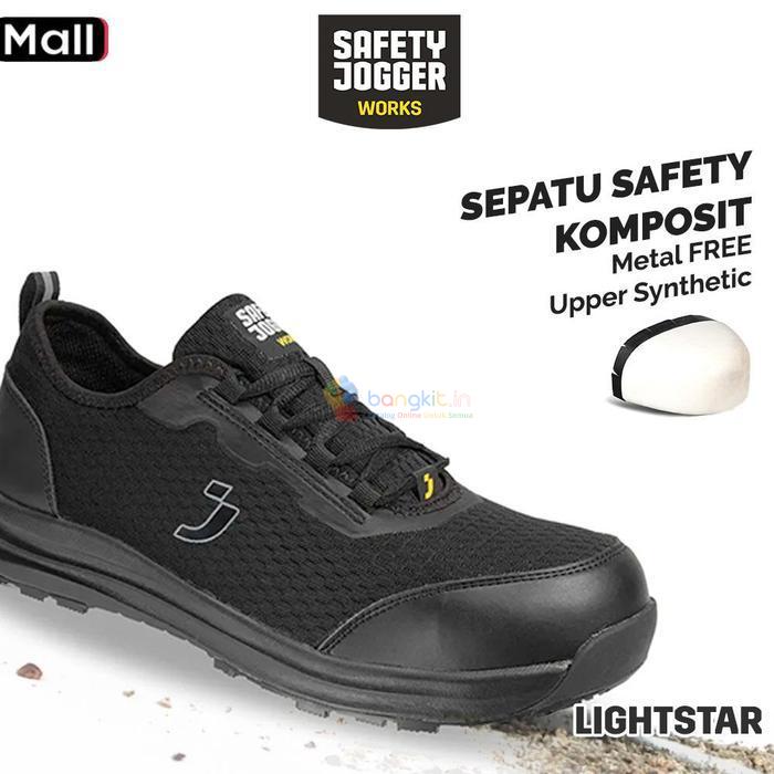 Sepatu Safety Jogger Works Lightstar S1PS Sepatu Safety Ringan Composite Toecap Metal Free Antistati