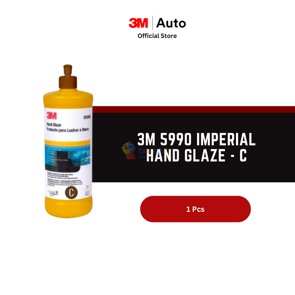 3M 5990 Imperial Hand Glaze - Kompon Poles mobil - Kuning - 1 Botol