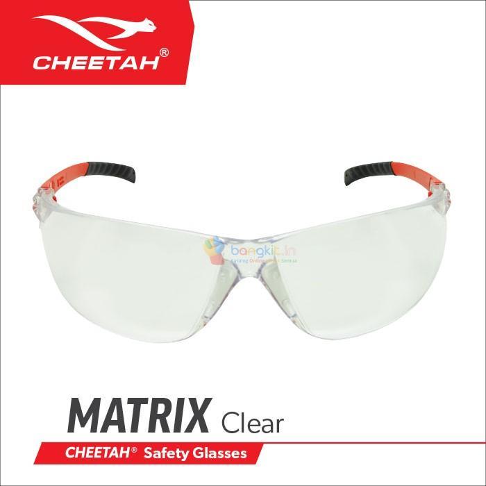 Kacamata Safety Cheetah Matrix Clear Anti Scratch Full Protection