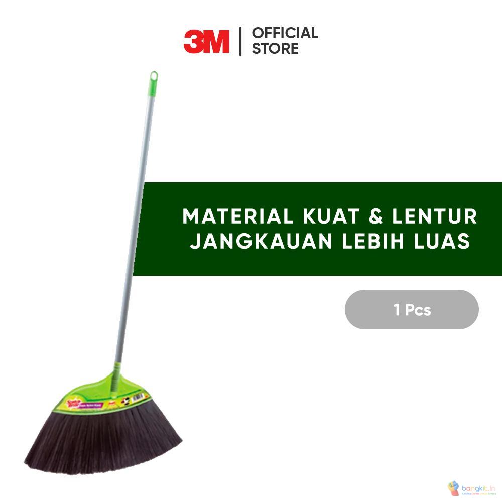 3M™ Scotch-Brite™ Sapu Nilon, Sapu Kipas, Material kuat & lentur jangkauan lebih luas, 1 pc, Untuk berbagai permukaan lantai