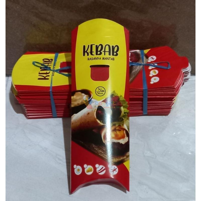 Kemasan Bungkus Kebab bahan Ivory dengan Tarikan