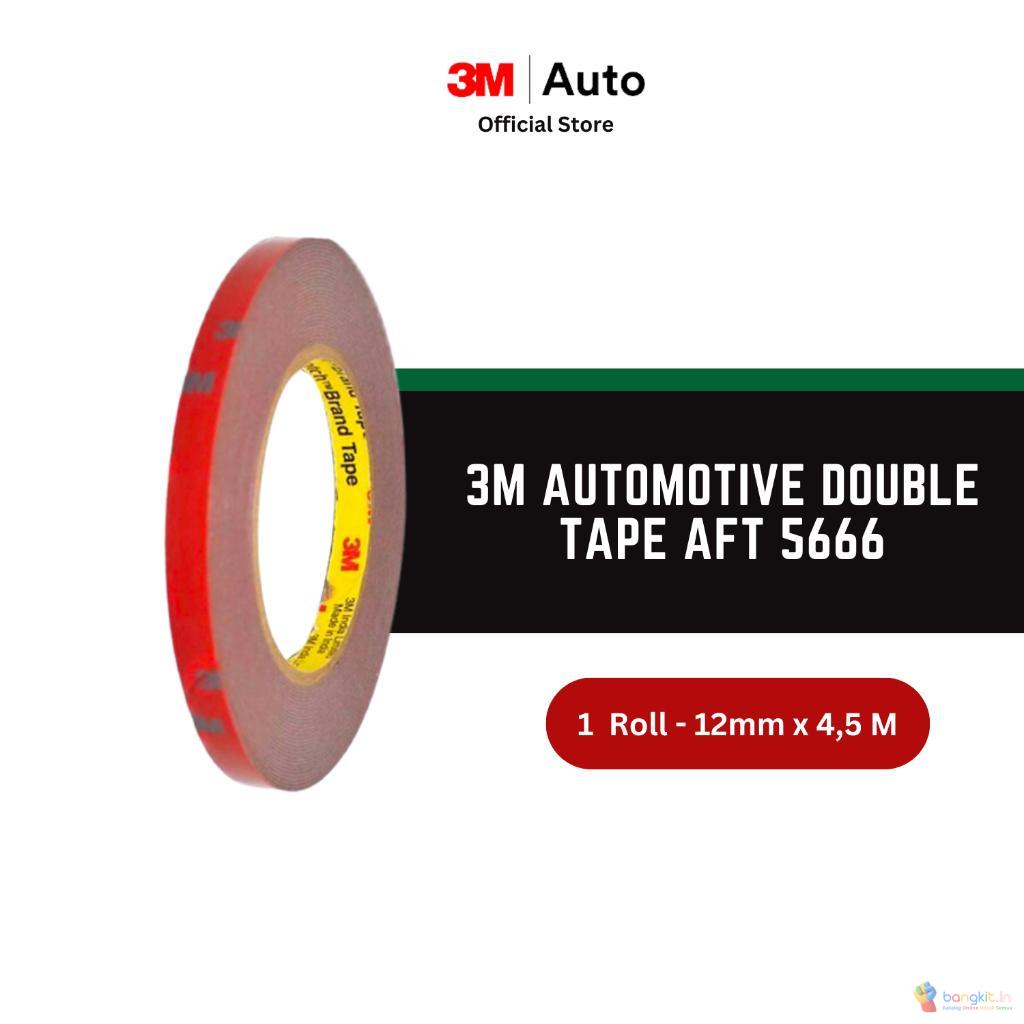 3M AFT Acrylic Foam Tape 5666, tebal: 1.1 mm, size:12 mm x 4.5 m (Double Tape Mobil)