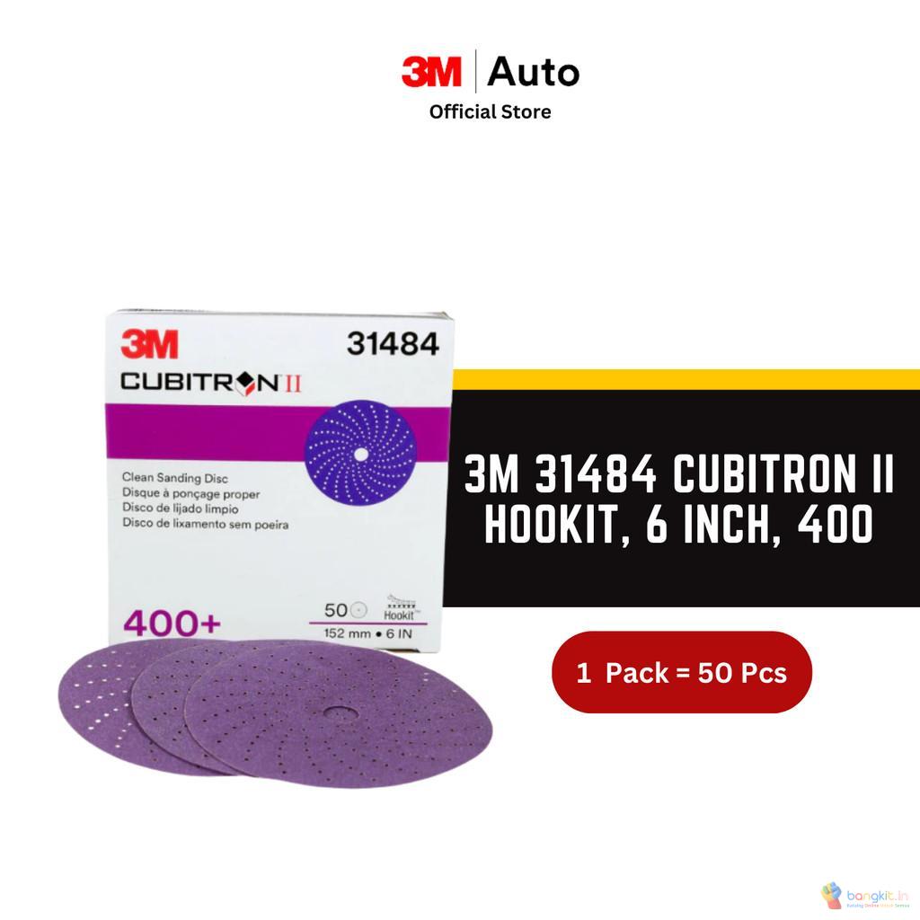 3M 31484 Cubitron Ii Hookit, 6 Inch, 400 - 1 Pack - isi 50 pcs
