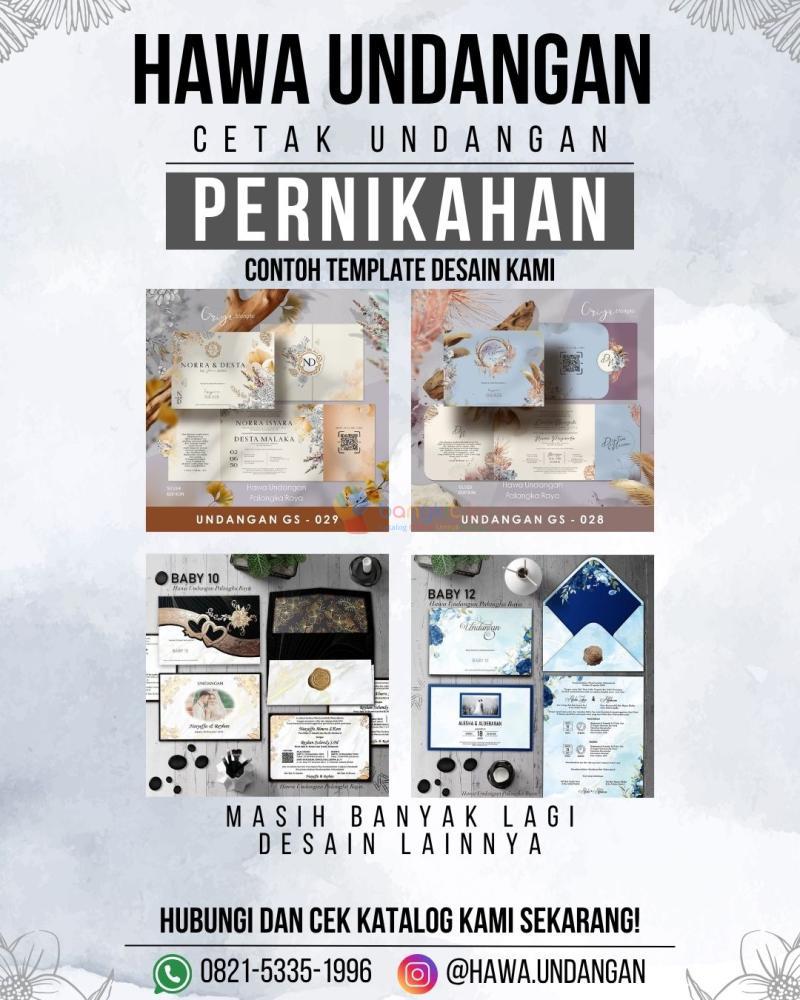 0821-5335-1996 WA, Cetak Undangan Pernikahan Palangkaraya