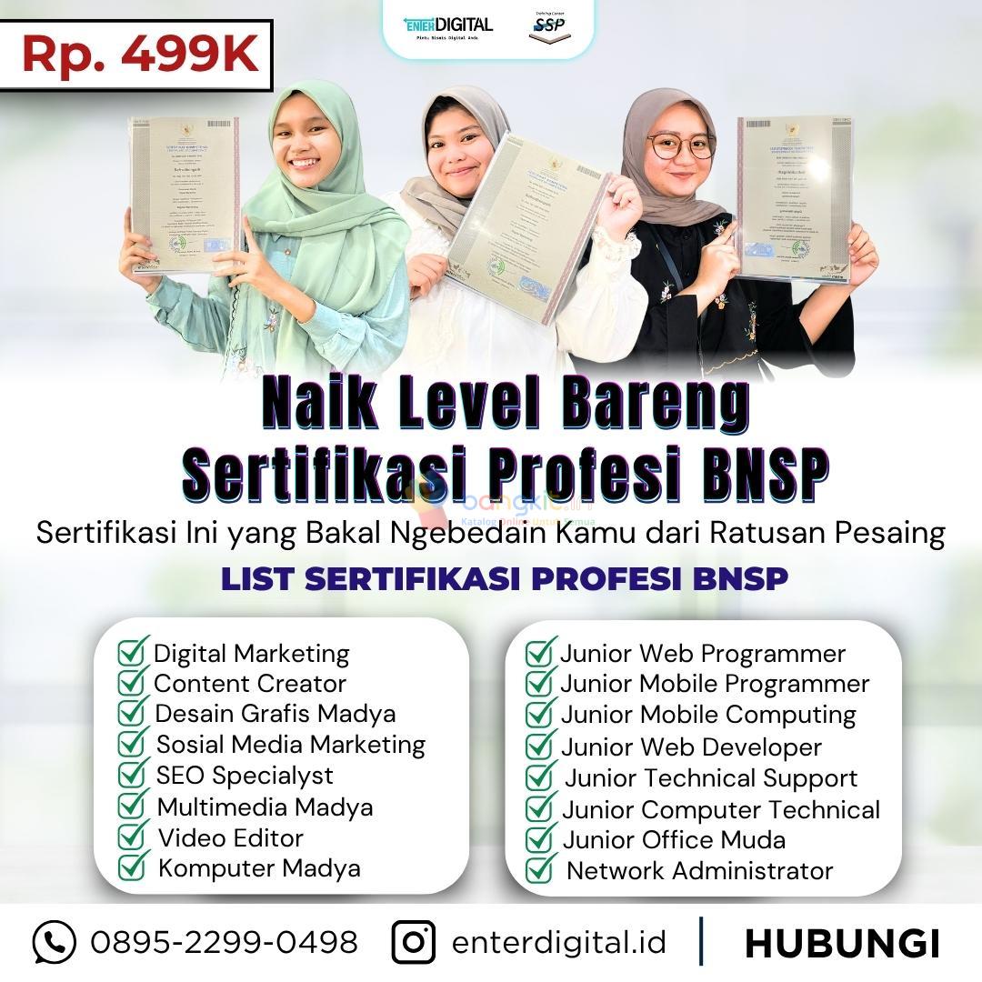 LEGAL! HUB: 0895-2299-0498 , Sertifikasi Bnsp Kemnaker Barito Kuala