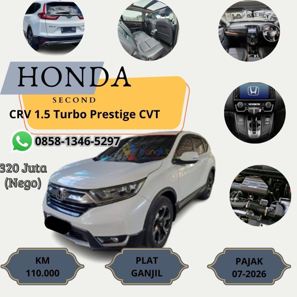 tipe tinggi,CRV Prestige 1.5 Turbo 2019 Bekas Istimewa Indramayu - 0858-1346-5927