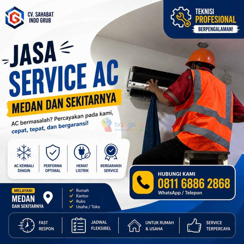 Service AC Medan Fast Respon, Anti Nunggu Lama