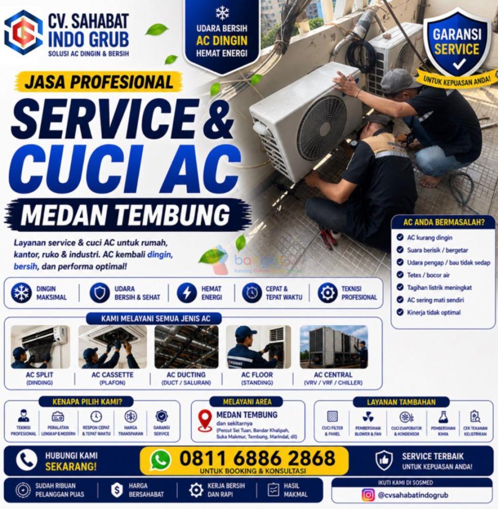 Service AC Tembung – Pengerjaan Rapi!