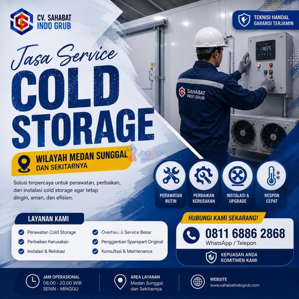 Jasa Perbaikan Cold Storage Medan Sunggal – Solusi Tidak Dingin & Suhu Tidak Stabil