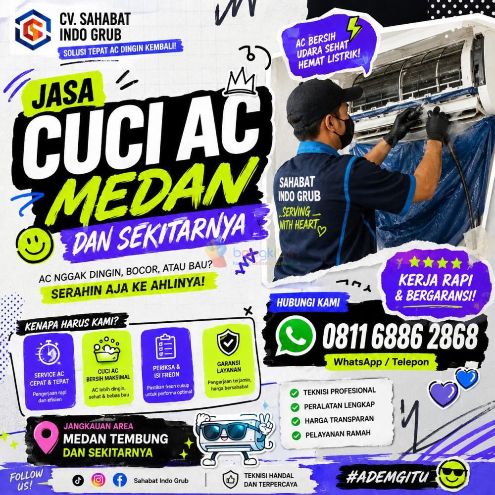 Cuci AC Medan Murah Bergaransi – Teknisi Berpengalaman