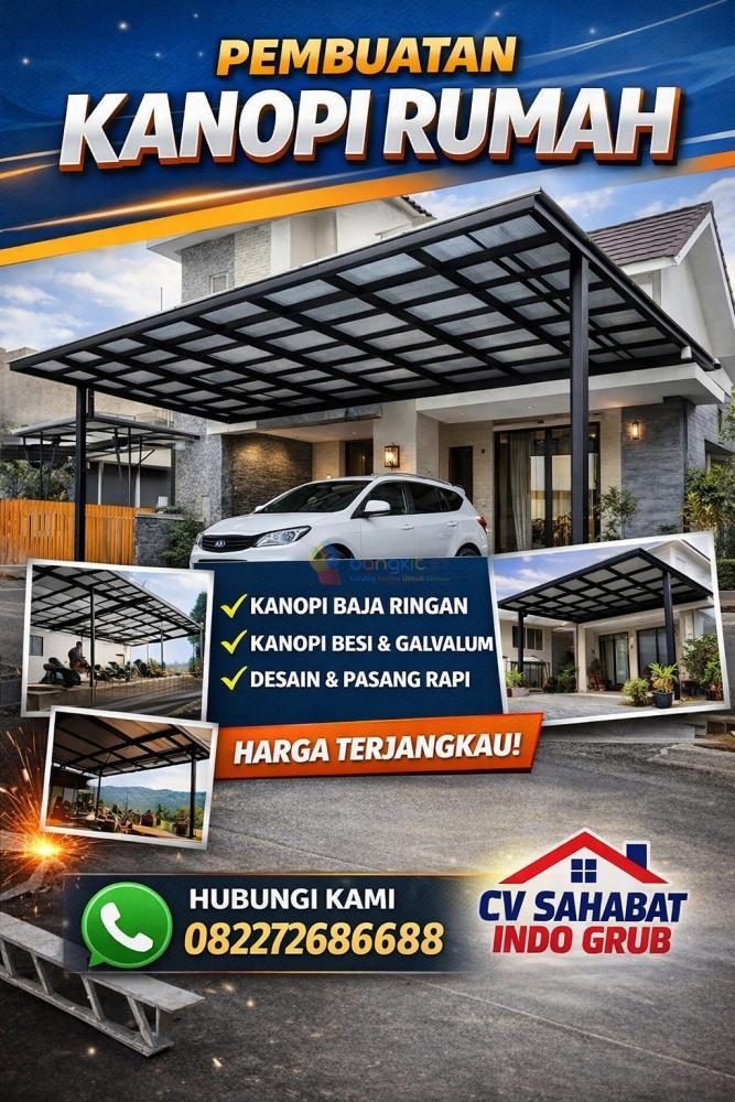 Jasa Pembuatan Kanopi Rumah Medan 082272686688 – Tukang Profesional & Bergaransi ☀️