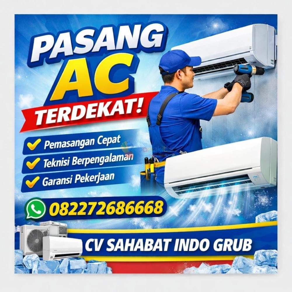 Pasang AC Terdekat Medan Denai 082272686688 – Teknisi Profesional & Bergaransi ❄️