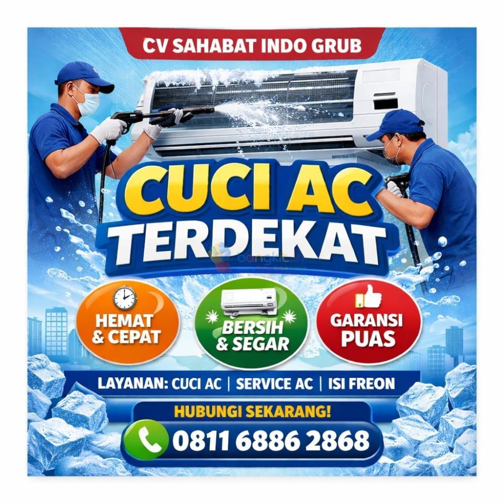Cuci AC Terdekat Medan Selubayang – 0811-6886-2868 | CV Sahabat Indo Grub
