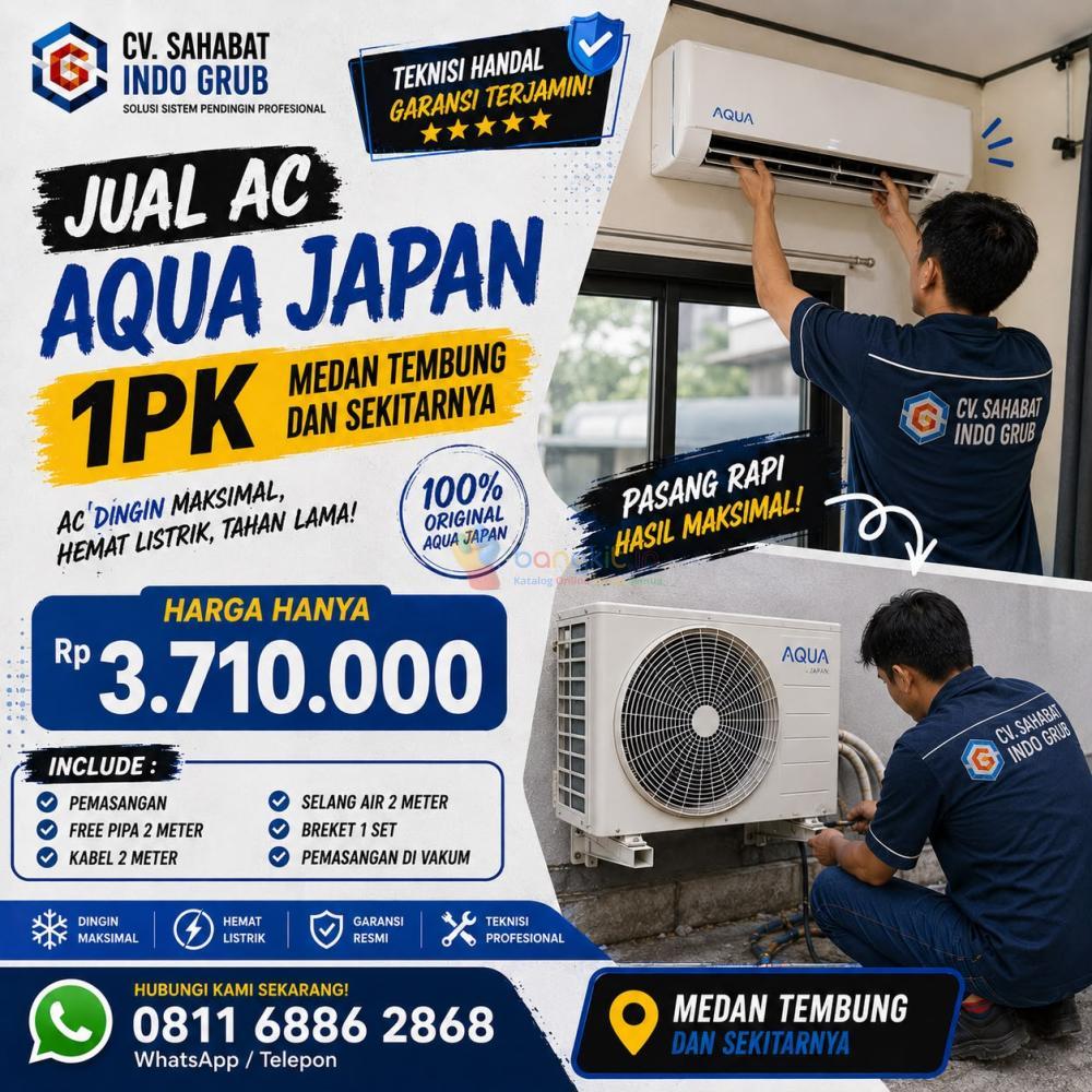 Jual AC Aqua Japan 1 PK Medan Tembung dan Sekitarnya | Harga Terbaik & Garansi Resmi