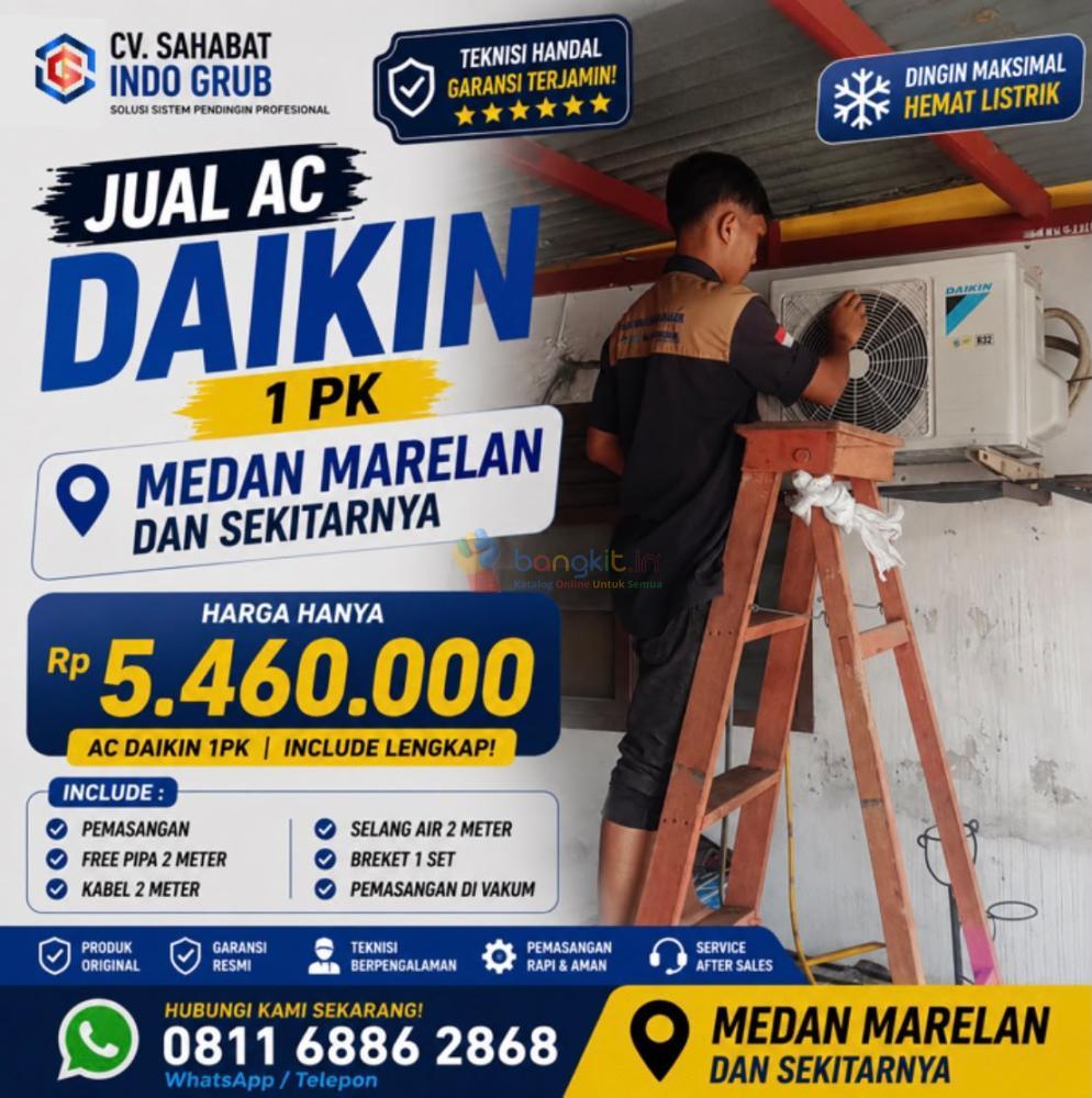 AC Daikin 1 PK Medan Marelan dan Sekitarnya | Hemat Listrik, Garansi Resmi & Teknisi Profesional