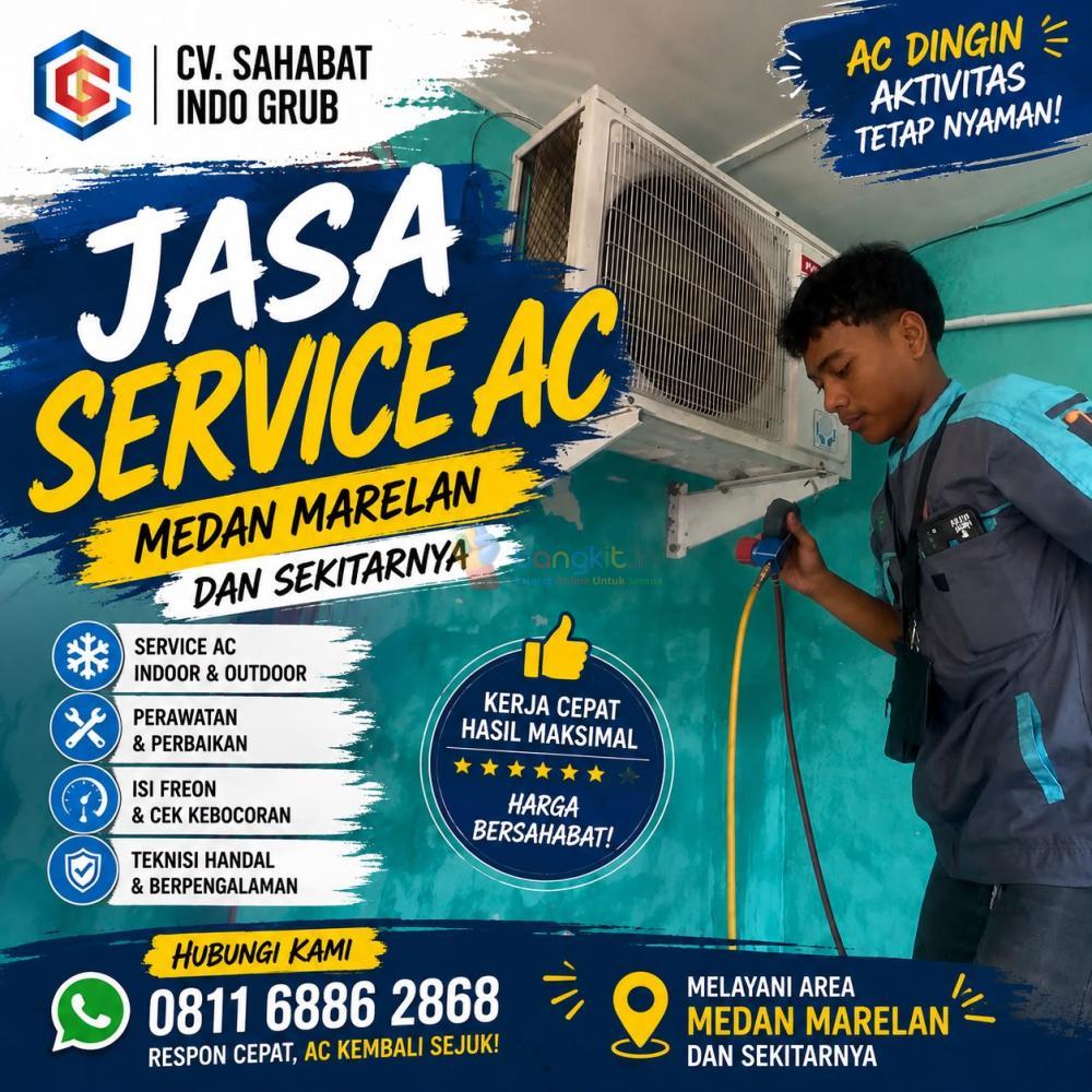 Jasa Perbaikan AC Medan Marelan | Solusi AC Tidak Dingin, Bocor & Berisik