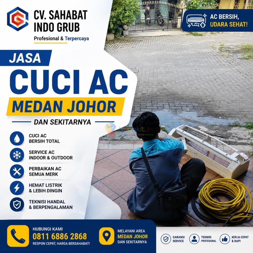 Jasa Cuci AC Medan Johor | AC Bersih, Listrik Lebih Irit