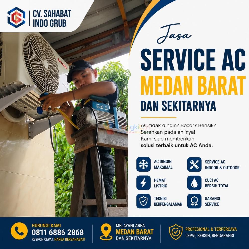 Service AC Medan Barat | Teknisi Sat Set, Hasil Anti Zonk