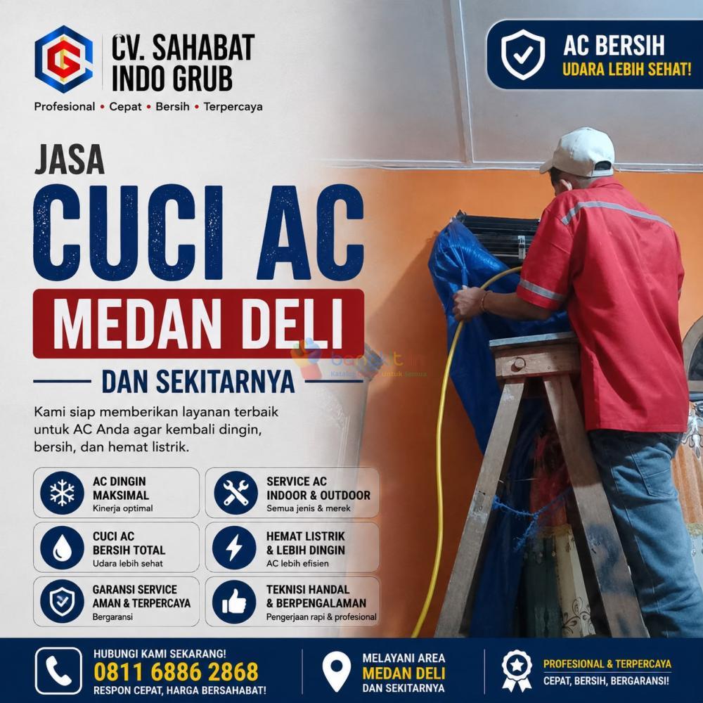 Cuci AC Medan Deli | Nggak Pakai Lama, Teknisi Langsung Meluncur